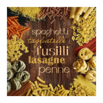 Klaasist maal 30x30 cm Pasta - Styler