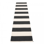 Must-valge sise/v&auml;lisvaip 70x300 cm Bob Black Vanilla &ndash; Pappelina