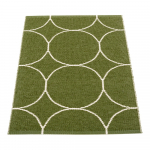 Tumeroheline sise/v&auml;lisvaip 70x100 cm Boo Dark Olive &ndash; Pappelina