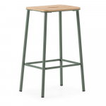 Rohelised baaritoolid 2tk komplektis (istme k&otilde;rgus 65 cm) Abba - Marckeric