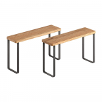 Puidust lisariiulid, 2 tk komplektis 27x8 cm York - Metaltex