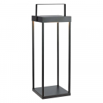 Must p&auml;ikesepaneeli/USB-ga LED-latern (k&otilde;rgus 53 cm) Pure - Marksl&ouml;jd