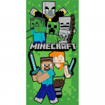Roheline puuvillane laste r&auml;tik 70x140 cm Minecraft Let&acute;s Survive - Jerry Fabrics
