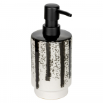 Must-valge keraamiline seebidosaator 340 ml Subiza - Wenko