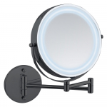 Kosmeetiline peegel valgustuse/suurendusega (5x suurendus) &oslash; 25,5 cm Lumi - Wenko