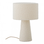 Valge lauavalgusti tekstiilist varjuga (k&otilde;rgus 30 cm) Emmie - Bloomingville