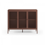 Burgundia v&auml;rvi metallist kummut 121x90x40 cm - Marckeric