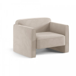 Beež sametist tugitool Abby - Micadoni