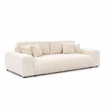Kreem velvetist panipaigaga diivanvoodi 260 cm Justin - Ropez