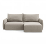 Hallikaspruun sametist panipaigaga nurgadiivanvoodi (parem nurk) Kalena - Makamii