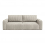 Beež velvetist panipaigaga diivanvoodi 252 cm Kona - Makamii