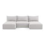 Helehall sametist panipaigaga nurgadiivanvoodi (U-kujuline) Kalena - Makamii