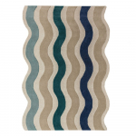 Sinine k&auml;sitsi kootud villane vaip 200x290 cm Cascade Wool - Flair Rugs