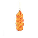Klaasist j&otilde;ulukaunistus, 3,5 cm Plait Bread &ndash; Sass & Belle