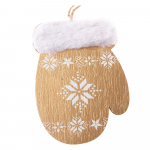 Komplekt 2 puidust riputatavat kaunistust kinda kujul, k&otilde;rgus 10,7 cm. - Dakls