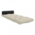 Hall-beež futon madrats 70x200 cm Wrap Beige/Dark Grey &ndash; Karup Design