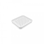 Valge plastikust tilkumisalus 38x33,5 cm Signature &ndash; Addis