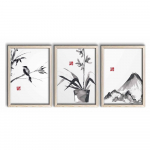Plakatite komplekt raamides, 3 tk 38x53 cm - Wallity