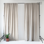 Beež kardin 140x170 cm Night Time &ndash; Linen Tales