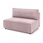 Heleroosa velvetist diivanimoodul, keskosa Nihad modular - Bobochic Paris