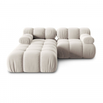 Beež sametist modulaarne nurgadiivan (muutuv nurk) Bellis &ndash; Micadoni