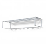 Valge metallist seinanagi riiuliga Rex - Spinder Design