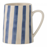 Valge-sinine kivikeraamikast kruus 440 ml Begonia - Bloomingville