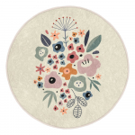 Pestav &uuml;mmargune vaip, sobitub robottolmuimejaga &oslash; 80 cm Comfort - Mila Home