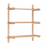 Tammepuidust moodulriiul naturaalses v&auml;rvitoonis 90x98 cm Sitra - Kave Home