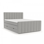 Helehall vedrumadratsiga voodi koos panipaigaga 200x200 cm Ruby - Maison de R&ecirc;ve