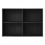 Must rippuv raamaturiiul tuhkpuidu dekooriga 89x61 cm Mistral - Hammel Furniture