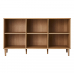 Raamaturiiul tammedekooriga 133x75 cm Mistral - Hammel Furniture