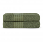 Helerohelised puuvillased froteer&auml;tikud 2 tk komplektis 70x140 cm - Good Morning