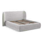 Helehall polsterdatud kaheinimesevoodi koos voodip&otilde;hja ja panipaigaga 140x200cm Hauke - Makamii