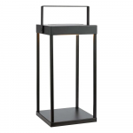 Must p&auml;ikesepaneeli/USB-ga LED-latern (k&otilde;rgus 42 cm) Pure - Marksl&ouml;jd