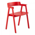 Punane s&ouml;&ouml;gitool tammepuidust k&auml;etugedega Flip - Gazzda