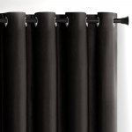 Must sametist dimout-kardin 140 &times; 270 cm Eyelets &ndash; Restilo