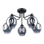 Must rippvalgusti klaasist varjuga Garten - Sollux