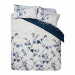 Tumesinine/kreem voodipesu 135x200 cm Kyoto Floral - Catherine Lansfield