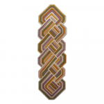 K&auml;sitsi kootud villane vaip 80x300 cm Lattice Shaped - Flair Rugs