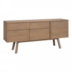 Naturaalsest tammepuidust kummut 170x77x42 cm Cleardale - Rowico