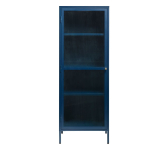 Sinine metallist vitriin Bronco, k&otilde;rgus 160 cm - Unique Furniture