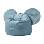 Sinine sametist laste diivanikott Ears - The Brooklyn Kids