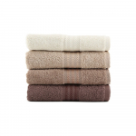 4 pruunist puuvillasest r&auml;tikust koosnev komplekt Home, 50 x 90 cm Rainbow - Foutastic