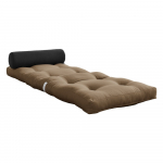 Hall-pruun futon madrats 70x200 cm Wrap Mocca/Dark Grey &ndash; Karup Design