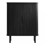 Must tammedekooriga l&uuml;kandustega kummut 113x90 cm Cavo - Unique Furniture