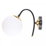 Must-valge seinavalgusti &oslash; 15 cm Yoyo &ndash; Squid Lighting