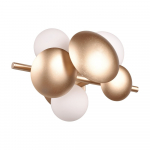 Kuldne-valge seinalamp Bubble - Trio Select