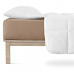 Pruun trikotaažist kummiga lina 200x200 cm Boxspring - Andrea Simone