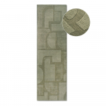 Roheline k&auml;sitsi kootud villane koridorivaip 80x250 cm Alexis - Villeroy&Boch